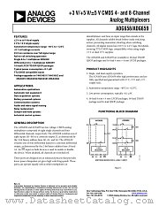 ADG658YCP-REEL7 datasheet pdf Analog Devices