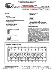 PALC22V10B-15JI datasheet pdf Cypress