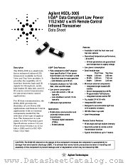 HSDL-3005-021 datasheet pdf Agilent (Hewlett-Packard)