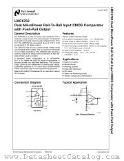 LMC6762AIM datasheet pdf National Semiconductor