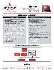 BCM5805 datasheet pdf Broadcom