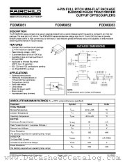 FODM3052V datasheet pdf Fairchild Semiconductor