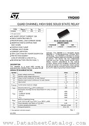 VNQ60013TR datasheet pdf ST Microelectronics