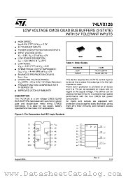 74LVX126 datasheet pdf ST Microelectronics