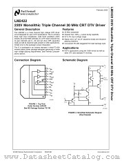 LM2422TE datasheet pdf National Semiconductor