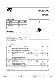 TN4035-600G datasheet pdf ST Microelectronics