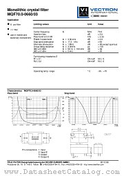 MQF70.0-0660/03 datasheet pdf Vectron