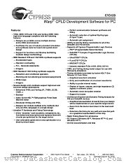 CY3120R62 datasheet pdf Cypress