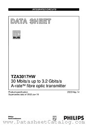TZA3017HW/N1 datasheet pdf Philips