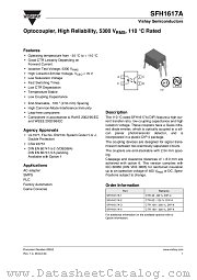 SFH1617A-3 datasheet pdf Vishay