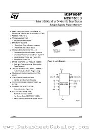 M29F100BT90M1 datasheet pdf ST Microelectronics