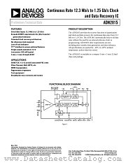 ADN2815ACPZ-500RL7 datasheet pdf Analog Devices