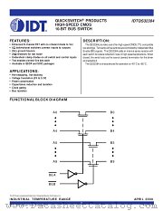 QS32384SO datasheet pdf IDT