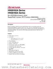 HN58V66AT-10 datasheet pdf Renesas