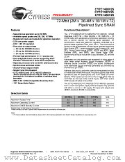 CY7C1486V25-167BGI datasheet pdf Cypress