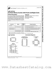 5962-9058201EA(54F191DMQB) datasheet pdf National Semiconductor