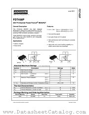 FDT458P_NL datasheet pdf Fairchild Semiconductor