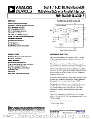 AD5447 datasheet pdf Analog Devices