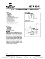 MCP3001-I/SN datasheet pdf Microchip