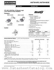 HUF76419S3ST_NL datasheet pdf Fairchild Semiconductor
