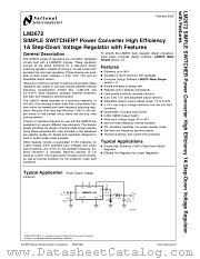 LM2672LDX-ADJ datasheet pdf National Semiconductor
