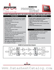 BCM8152 datasheet pdf Broadcom