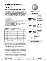 MC14077BDR2 datasheet pdf ON Semiconductor