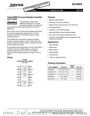 EL5392A datasheet pdf Intersil