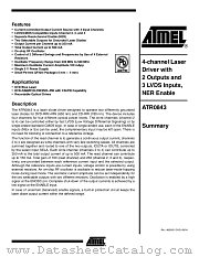 ATR0843 datasheet pdf Atmel