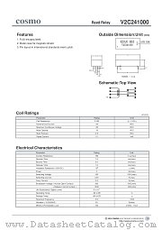 V2C241000 datasheet pdf Cosmo Electronics