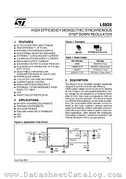 L6926D1 datasheet pdf ST Microelectronics