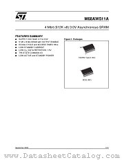 M68AW511AM70MC6U datasheet pdf ST Microelectronics