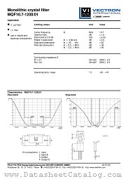 MQF10.7-1200/01 datasheet pdf Vectron