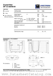 QF2.5-U0290/04 datasheet pdf Vectron