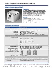 OC-050 datasheet pdf Vectron