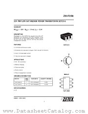 ZX5T2E6 datasheet pdf Zetex Semiconductors