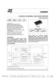 VND830P datasheet pdf ST Microelectronics