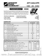 APT14050JVFR datasheet pdf Advanced Power Technology