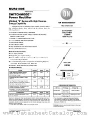 MUR2100E datasheet pdf ON Semiconductor