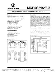 MCP6S21 datasheet pdf Microchip