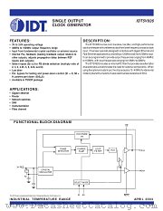 IDT5V926PGI datasheet pdf IDT