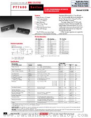 PT7601A datasheet pdf Texas Instruments