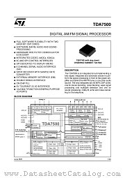 TDA7500TR datasheet pdf ST Microelectronics