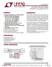 LTC2903-E1 datasheet pdf Linear Technology