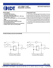 IDT74FCT163374CPV datasheet pdf IDT