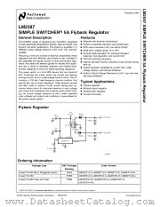 LM2587S-5.0 datasheet pdf National Semiconductor