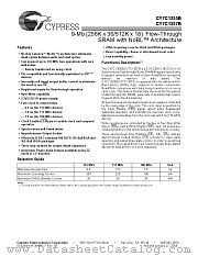 CY7C1355B-133AI datasheet pdf Cypress