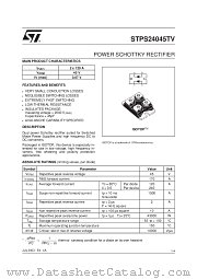 STPS24045 datasheet pdf ST Microelectronics