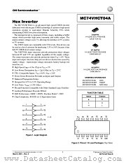 MC74VHCT04A datasheet pdf ON Semiconductor