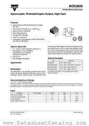 MOC8050-X006 datasheet pdf Vishay